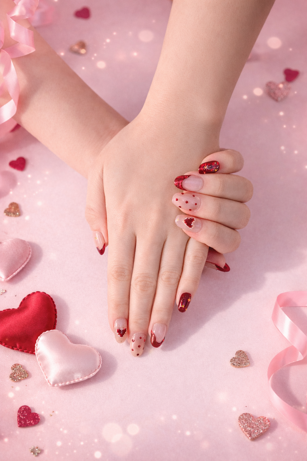 Valentines Press-on nails